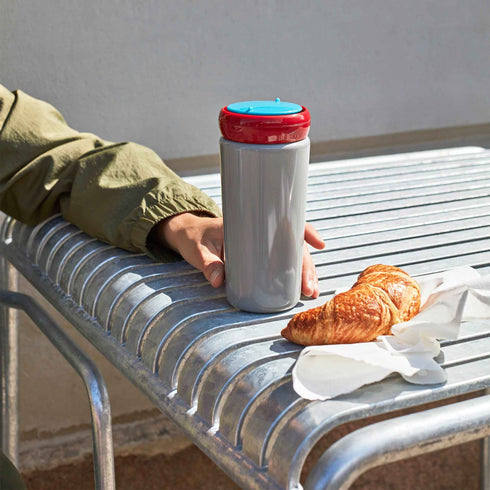 Palissade Garden Table Hot Galvanized 82.5x90cm